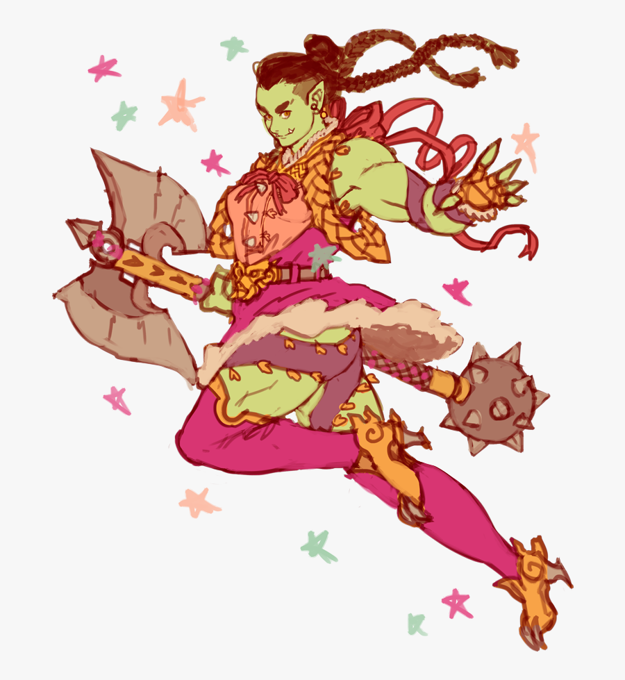 Orc Clipart Scary Character , Png Download - Goblin Magical Girl, Transparent Clipart