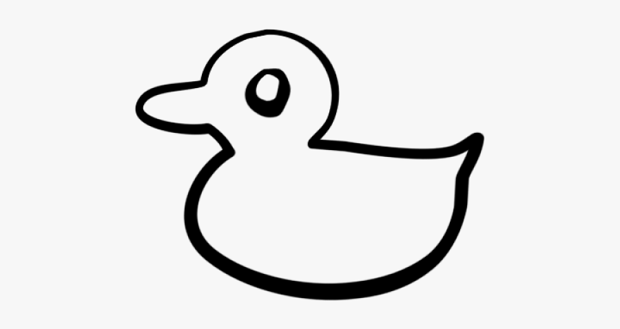 Black And White Funny Cartoon Pictures Of Ducks - Simple Cartoon Duck Drawing, Transparent Clipart