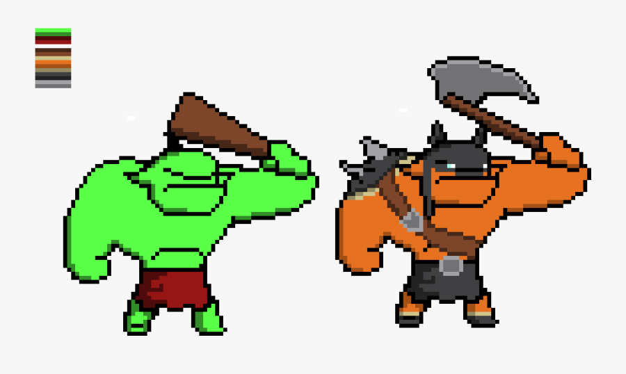 Orc And Smorc Orc - Pixel Orc Png, Transparent Clipart