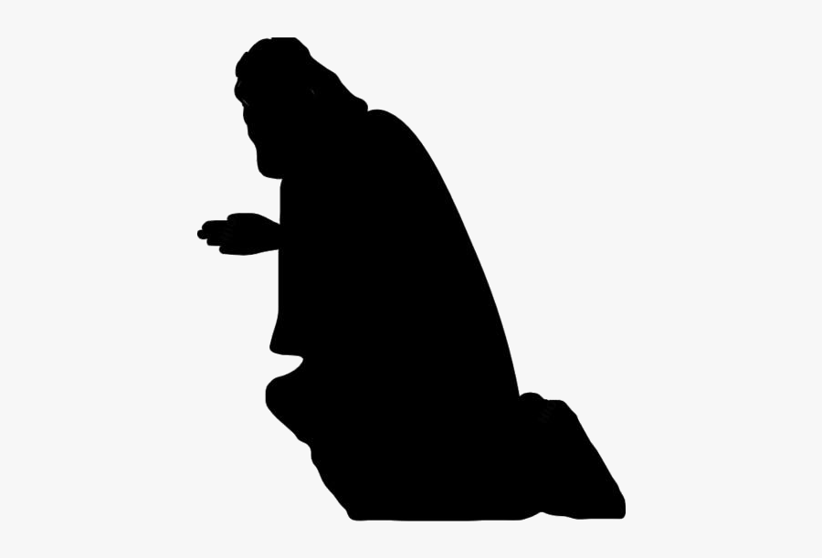 Man Praying Png Transparent Images - Silhouette, Transparent Clipart