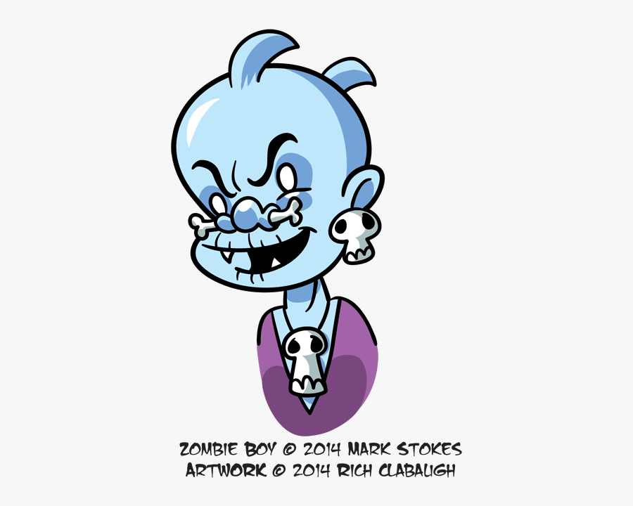 1030 Zombieboy Monster Faces - Cartoon, Transparent Clipart