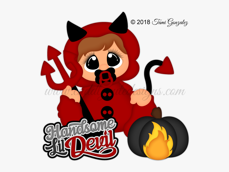 First Halloween - Devil - Cartoon, Transparent Clipart