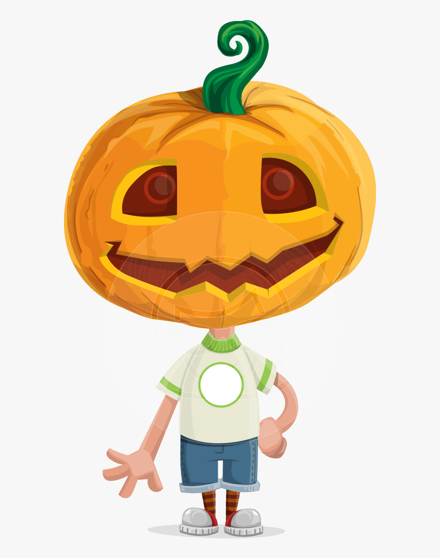 Pumpkin Character Png, Transparent Clipart