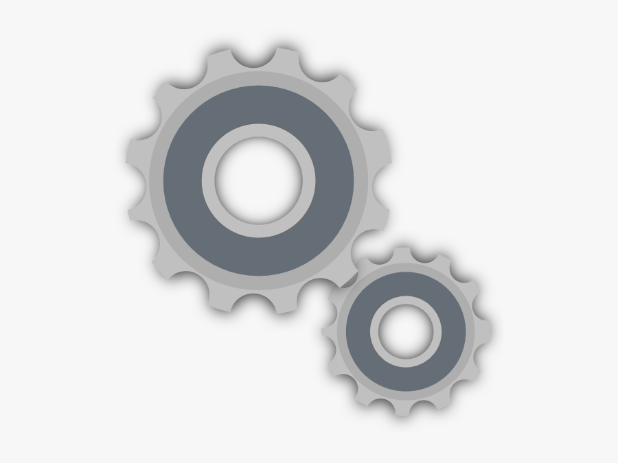 Small Gear And Big Gear, Transparent Clipart