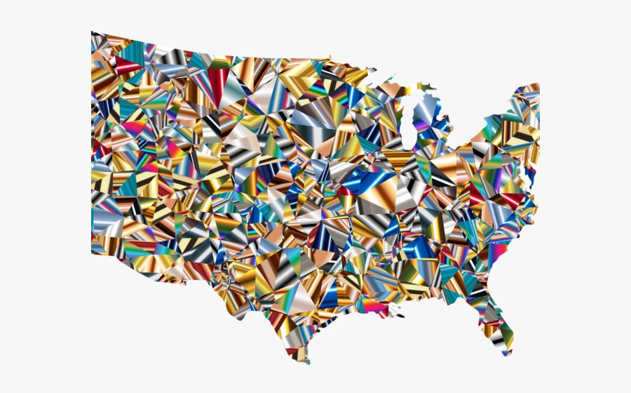 World Map Clipart Usa - United States Choropleth Map, Transparent Clipart