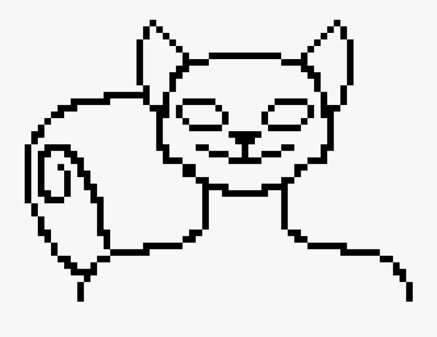 Squirrel Outline Png - Pixel Art, Transparent Clipart