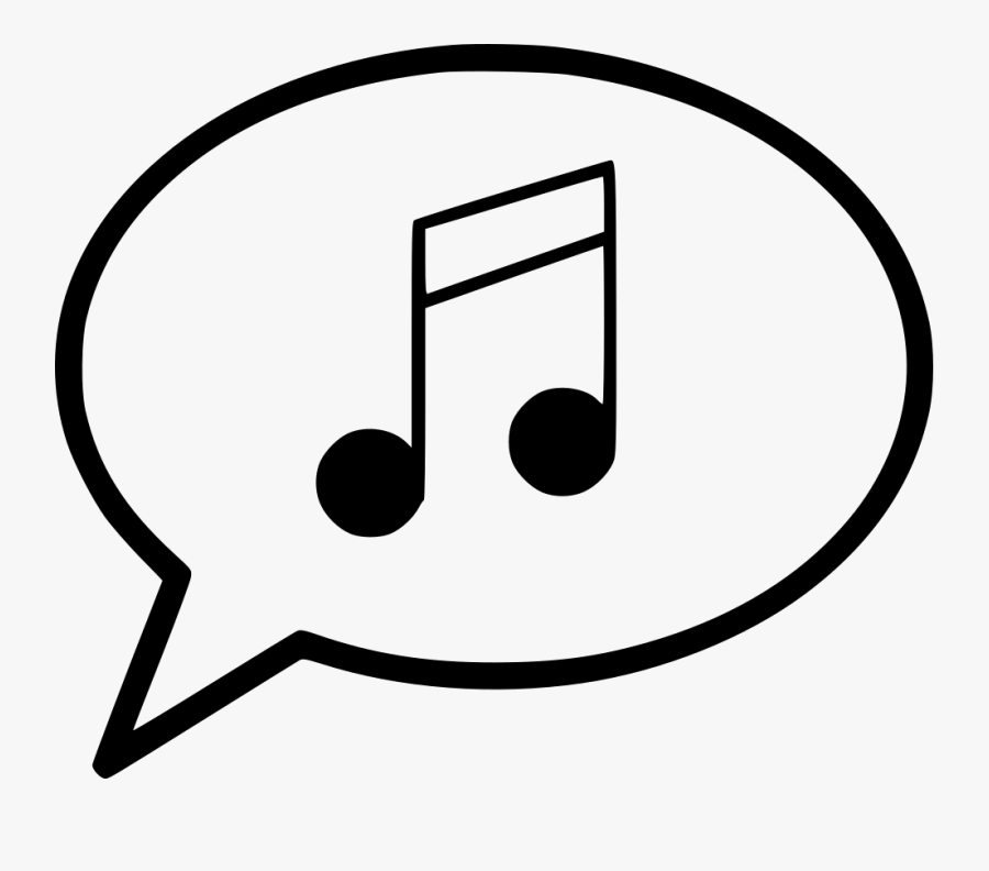 Text Bubble Png Single - Single Bar Note, Transparent Clipart