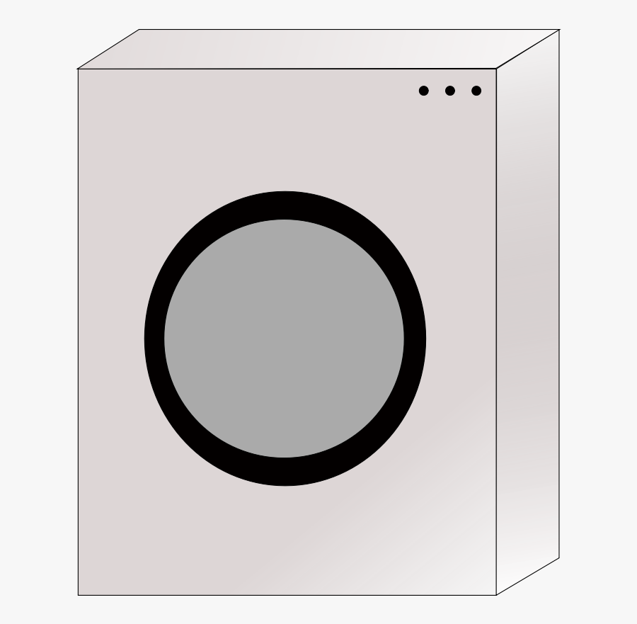 Transparent Laundry Clipart Black And White - Washing Machine, Transparent Clipart