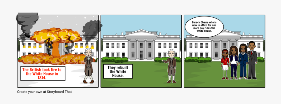 For One More Day Clipart - 1814 White House Vector, Transparent Clipart