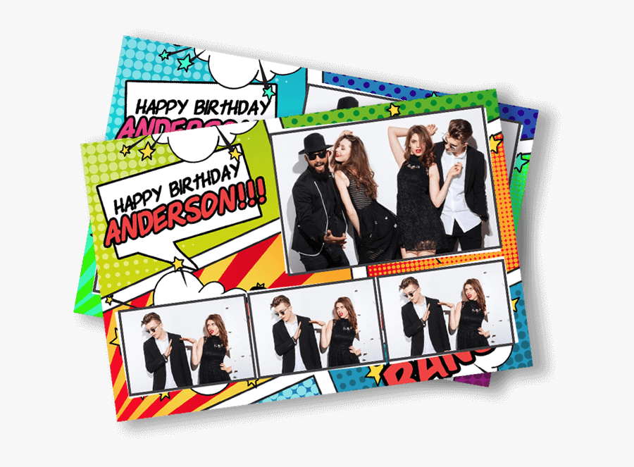 Comic Book Postcard - Flyer, Transparent Clipart