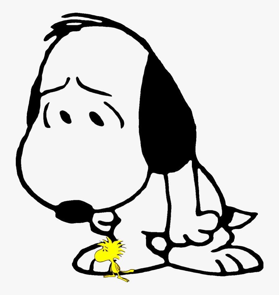 Snoopy Png - Snoopy Sad, Transparent Clipart