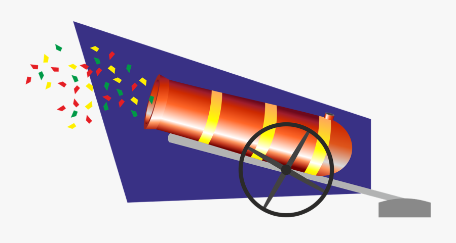 Pistola De Confeti Png, Transparent Clipart