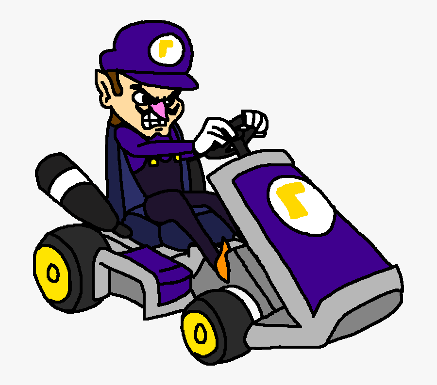 Mario Kart Art Day - Mario Kart Waluigi Png, Transparent Clipart