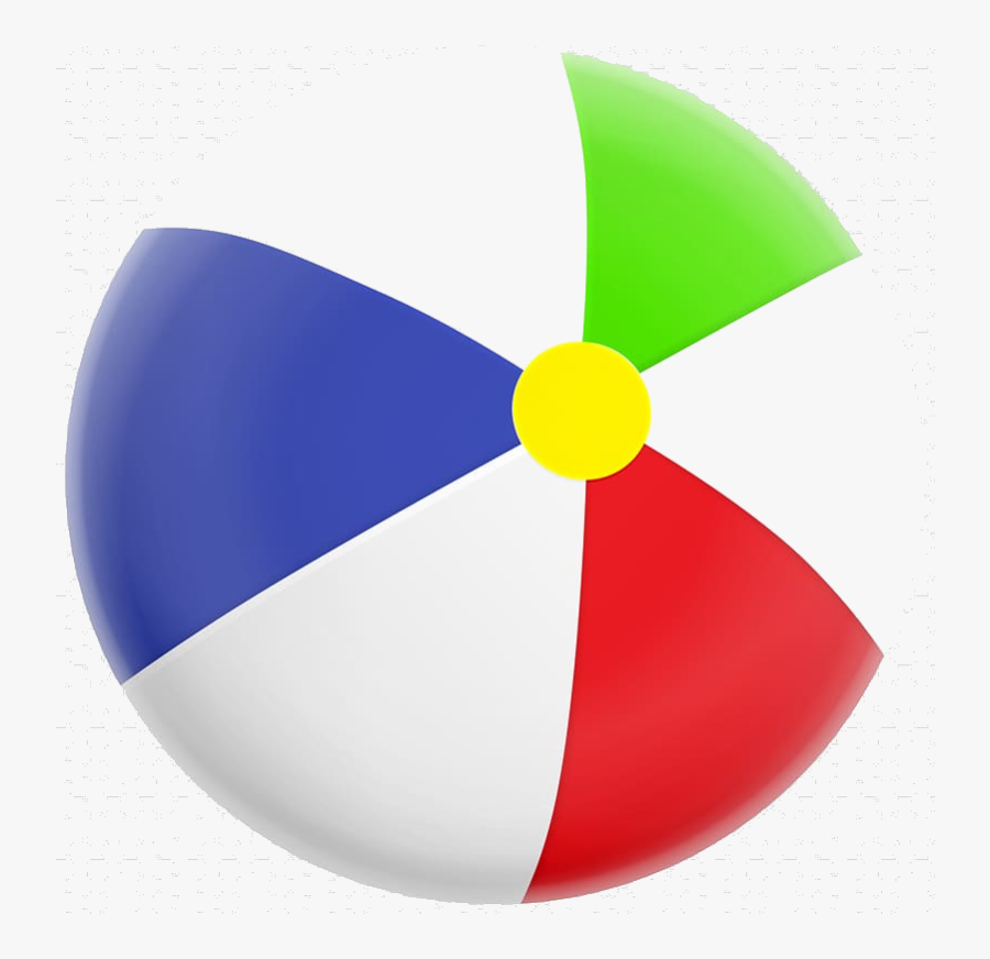 Beach Ball Transparent Background Cliparts Free Png - Beach Ball With Transparent Background, Transparent Clipart
