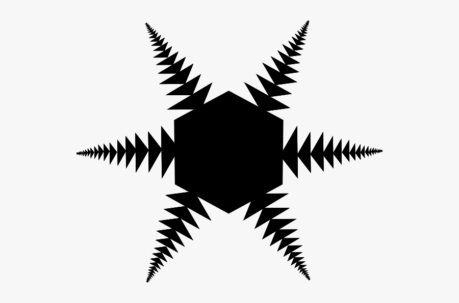 Silhouette Snow Flake Clip Art - Snow Silhouette Png, Transparent Clipart