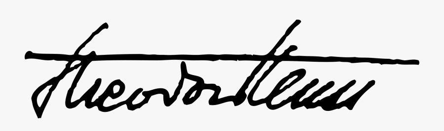 Theodor Heuss Unterschrift Clipart , Png Download - Theodor Signature, Transparent Clipart