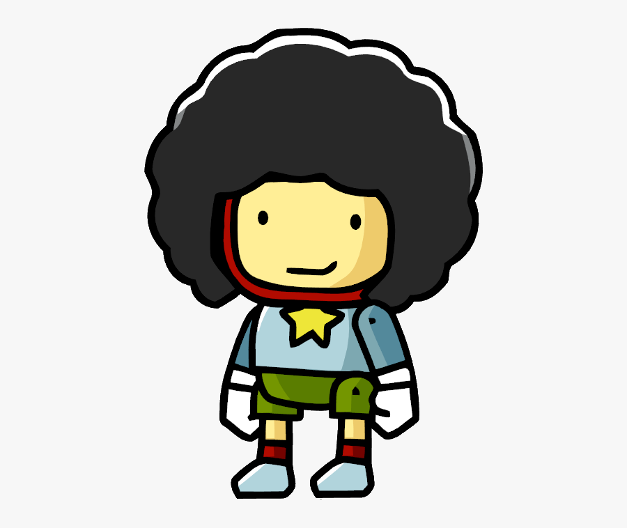 Afro Hair Transparent - Maxwell Scribblenauts Png, Transparent Clipart