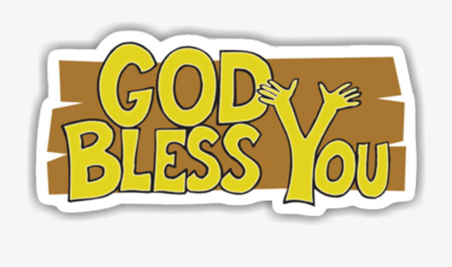 God Freetoedit - Stiker God Bless You, Transparent Clipart