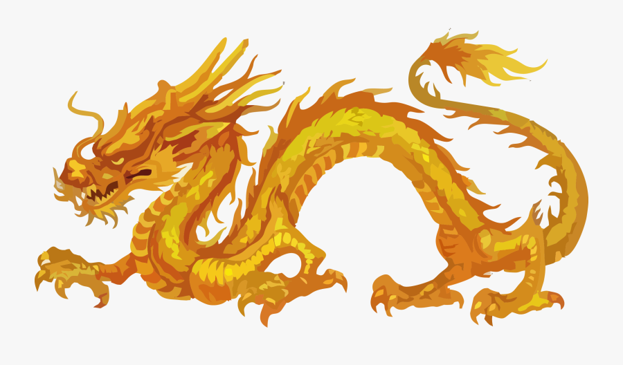 History Of China Chinese Dragon Japanese Dragon - Japanese Golden Dragon, Transparent Clipart