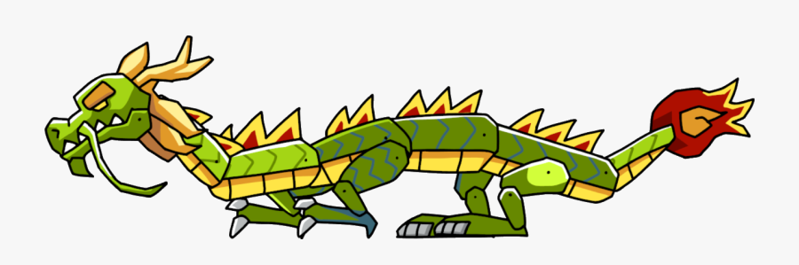 Transparent Chinese Dragons Clipart - Scribblenauts Chinese Dragon, Transparent Clipart