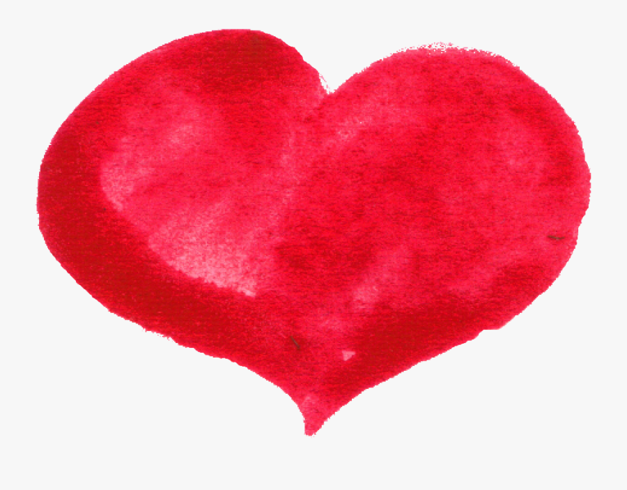 Watercolor Painting Drawing - Watercolor Heart Transparent Background, Transparent Clipart