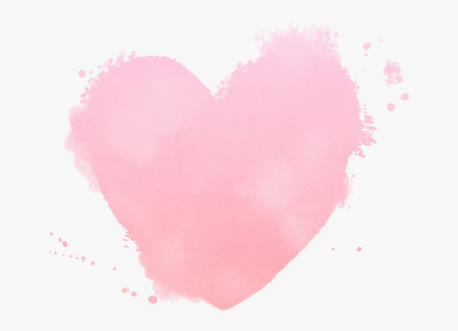 Transparent Watercolor Heart Png - Watercolor Pink Heart Png, Transparent Clipart
