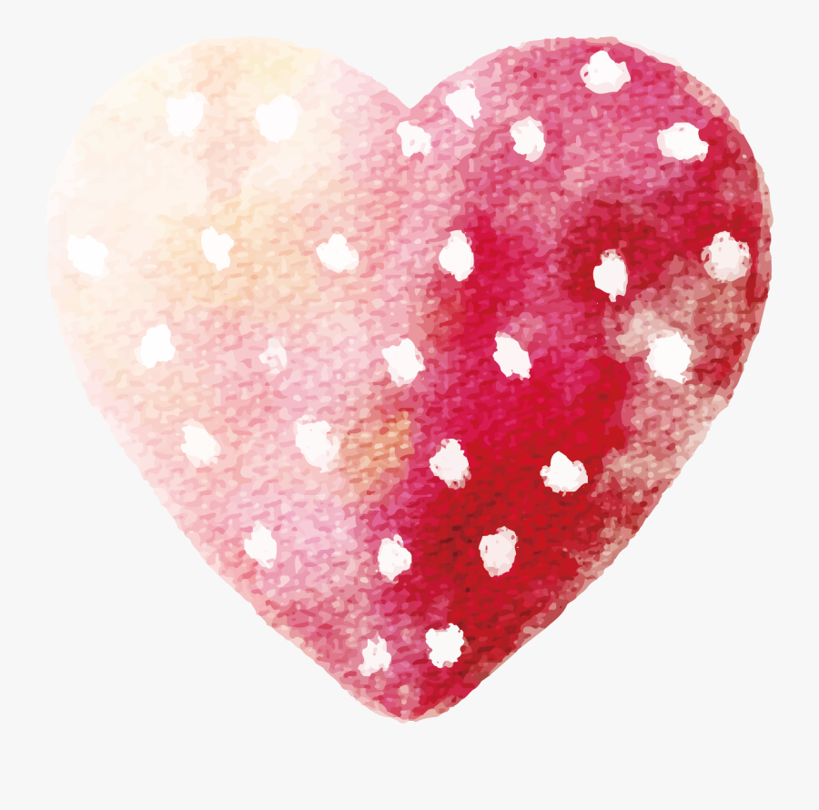 Clip Art Glitter Watercolor - Heart, Transparent Clipart