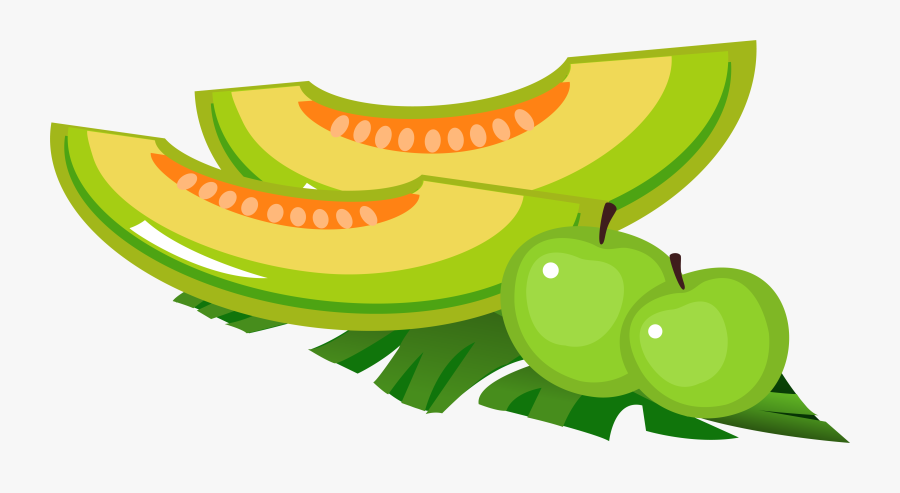 Cartoon Melon Transprent Png - Summer Fruits Cartoons Png, Transparent Clipart