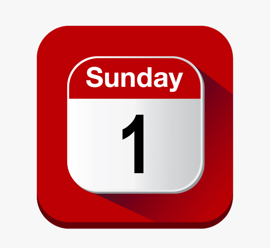 You"ll Never Guess What Happened On Sunday - Sunday On A Calendar, Transparent Clipart