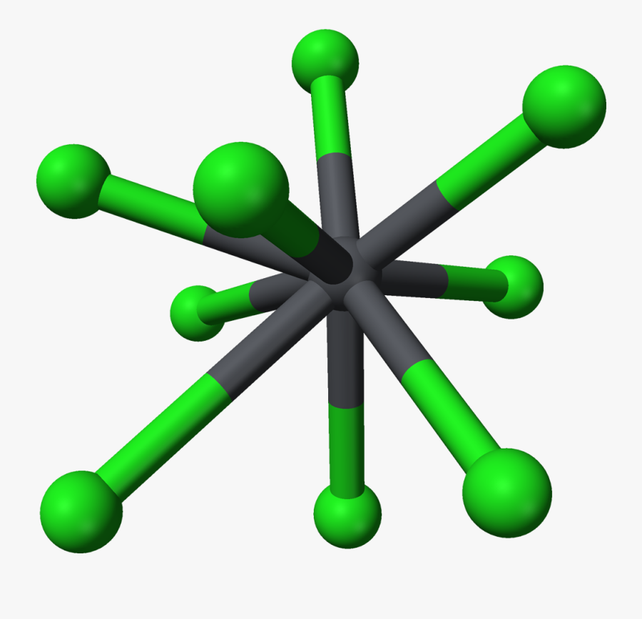 Cotunnite Pb Coordination Geometry 3d Balls, Transparent Clipart