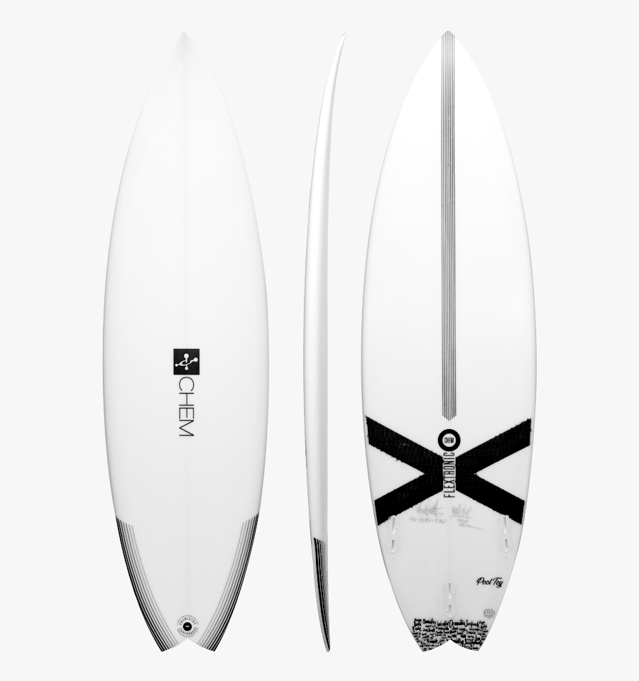 Transparent Surfboard Toy - Flextronic Chemistry Surfboard, Transparent Clipart