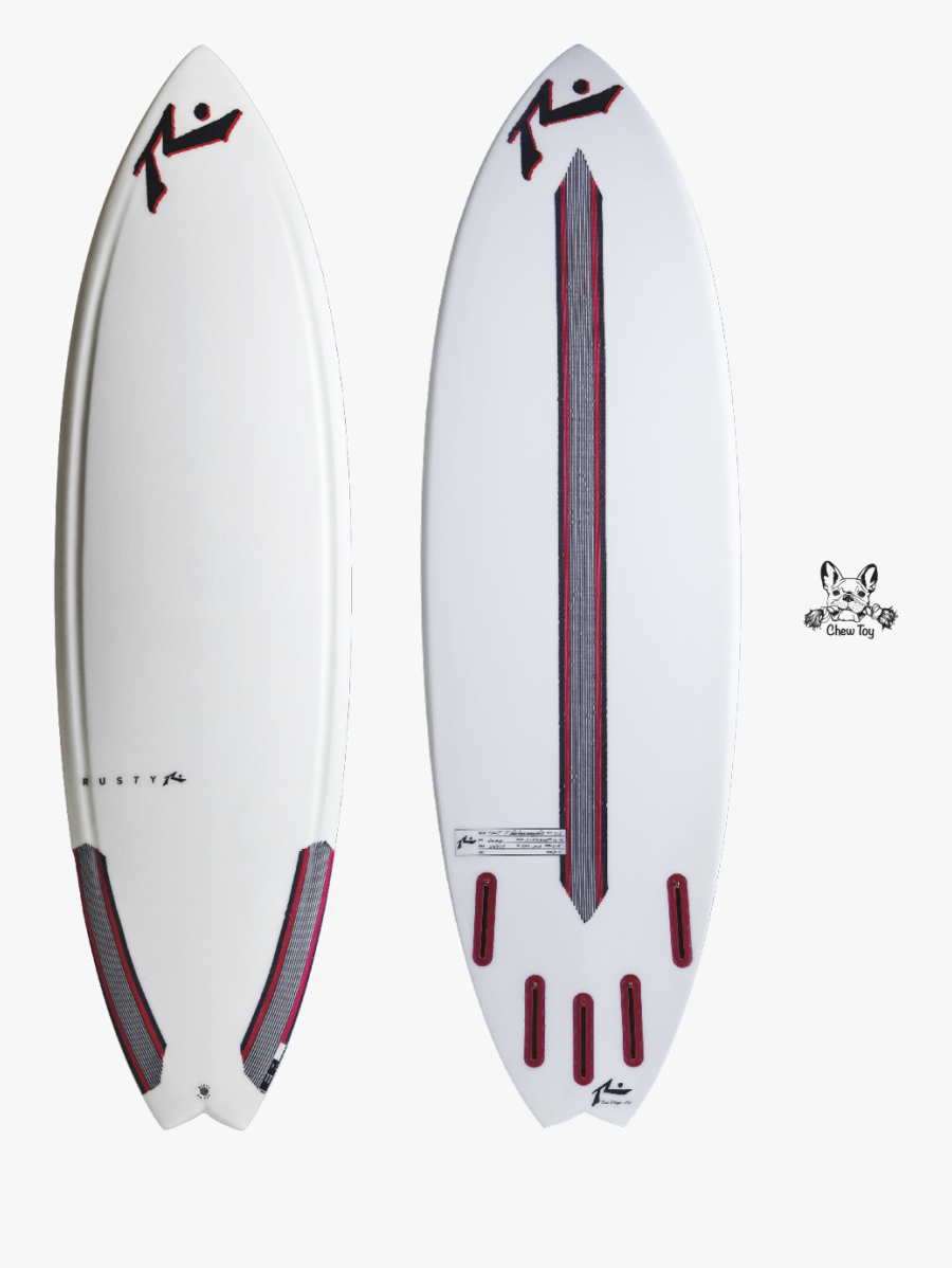 Transparent Surfboard Toy - Rusty Chew Toy Surfboard, Transparent Clipart