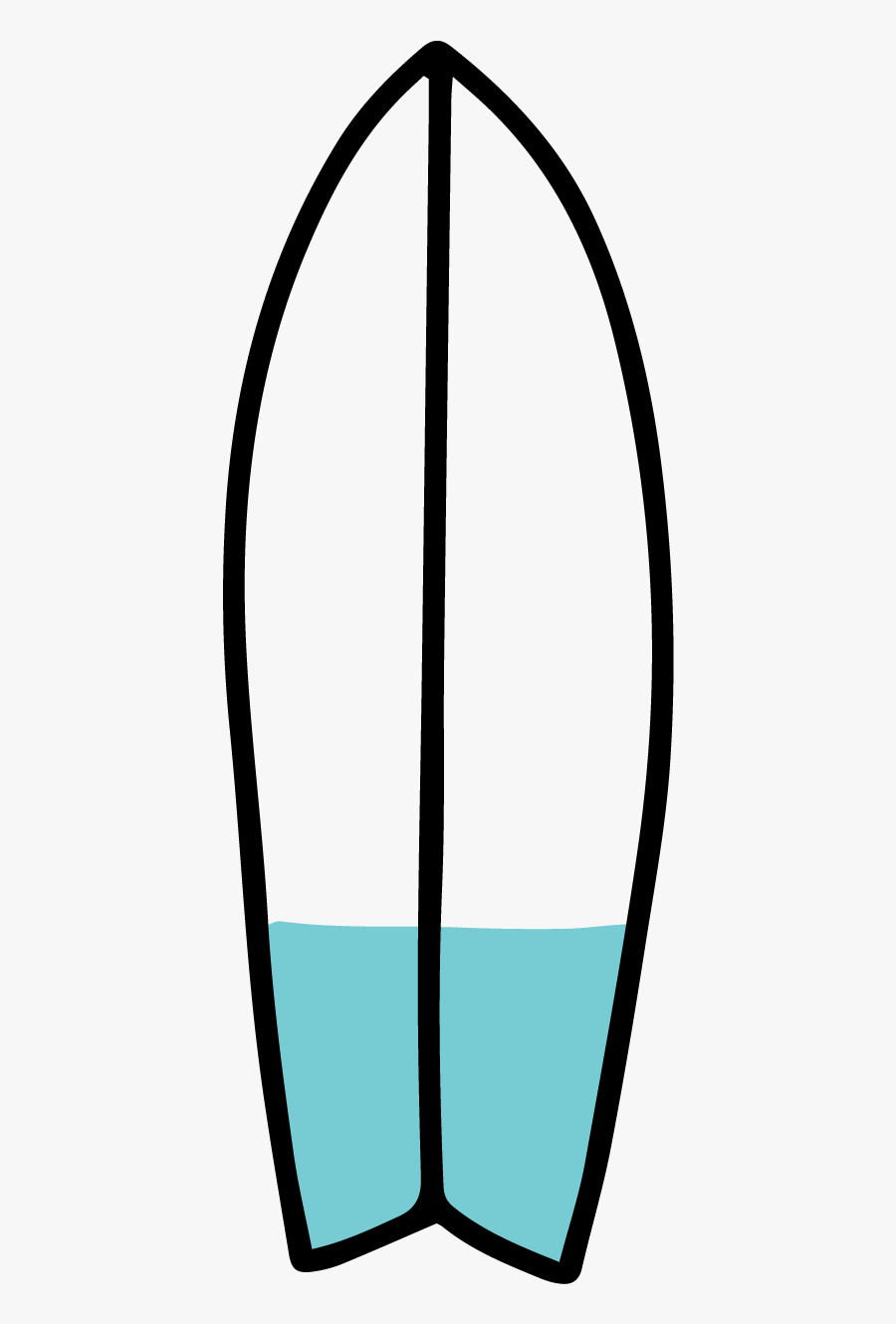 Different Types Longboards Funboards - Easy To Draw Surfboard, Transparent Clipart