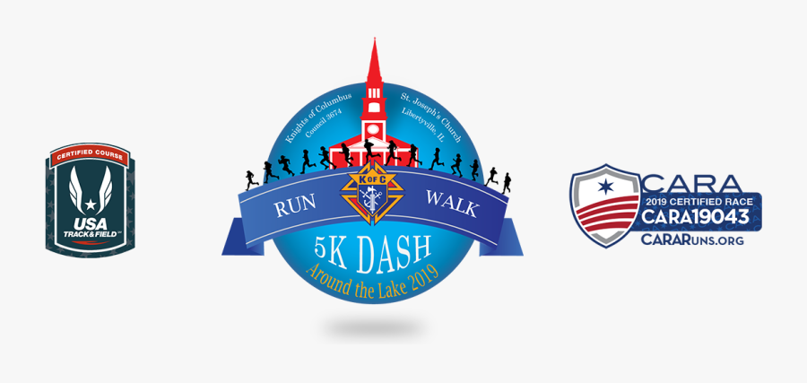 2019 5k Run/walk Around The Lake - Emblem, Transparent Clipart