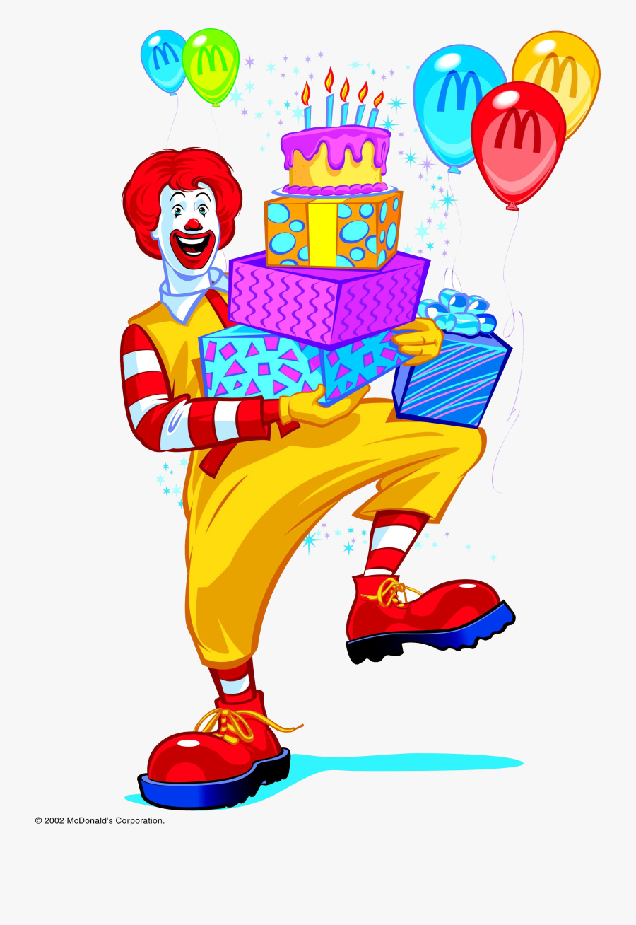 Ronald Mcdonald Transparent - Birthday Party, Transparent Clipart