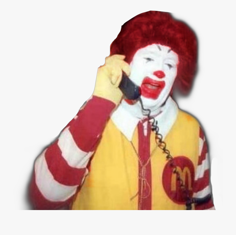 #ronald Mcdonald #freetoedit - Ronald On The Phone, Transparent Clipart