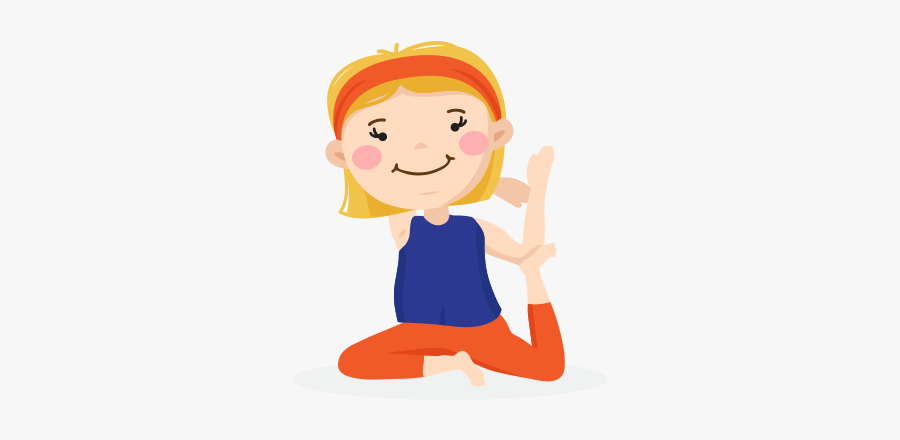 Kids Yoga Pose Ten - Illustration, Transparent Clipart