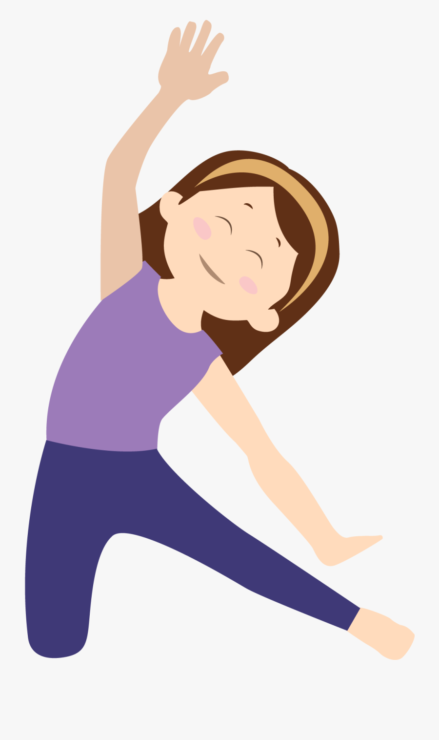 10 Yoga Pose Cards, Transparent Clipart