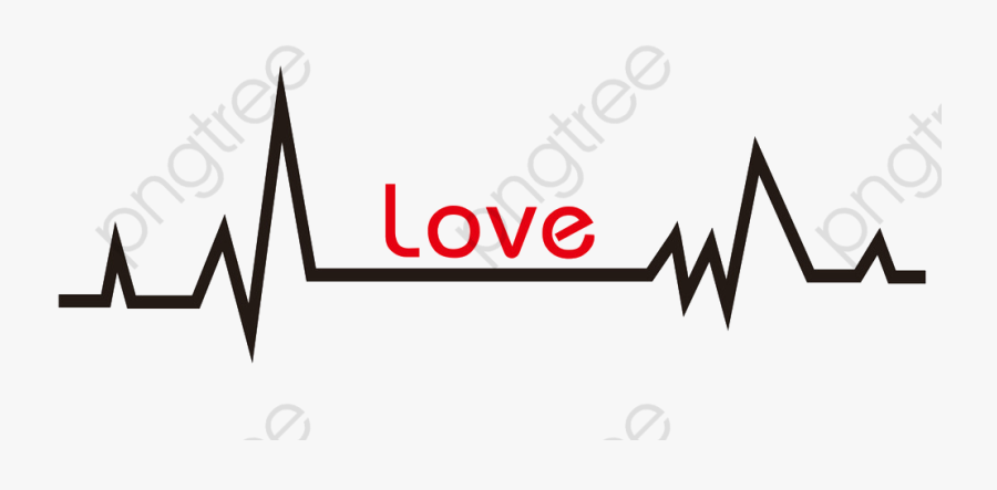 Black Lines Heartbeat Love - خلفيات شاشة سوداء نبضي, Transparent Clipart