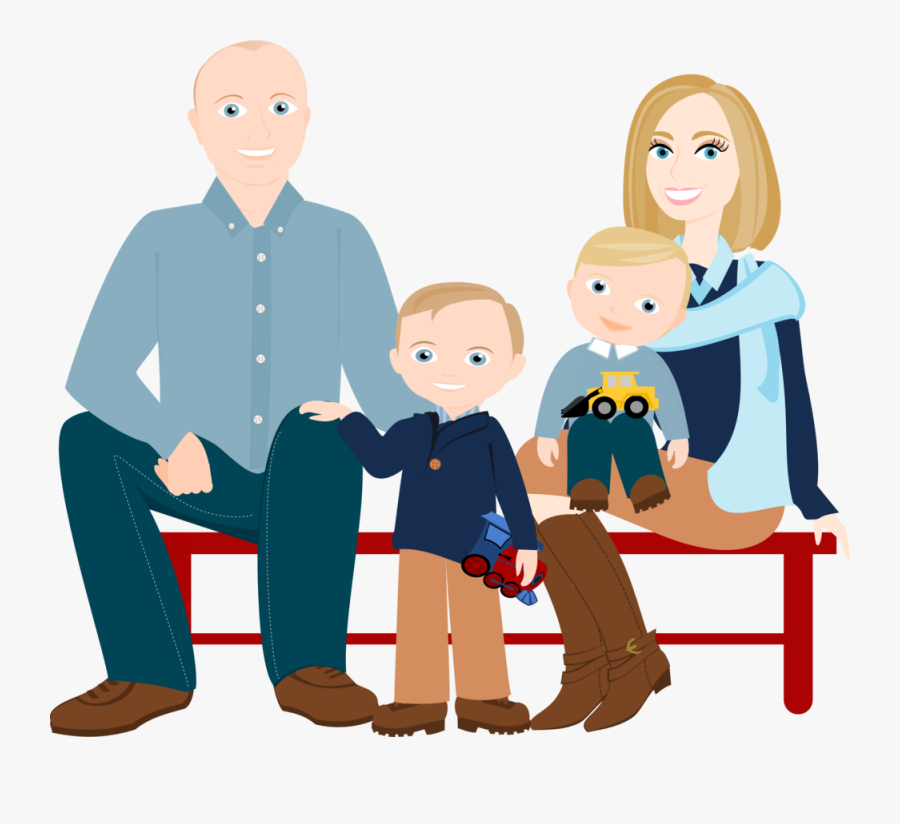 Yoga Clipart Family - Family Cartoon Png File, Transparent Clipart