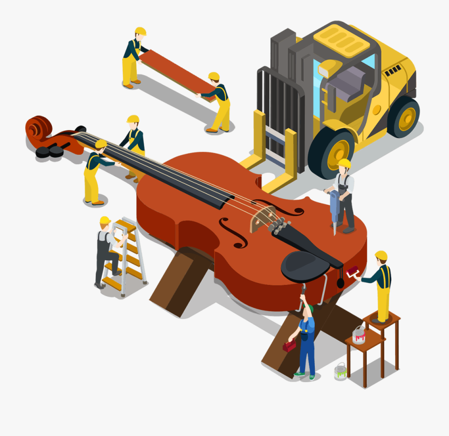 Bulldozer, Transparent Clipart