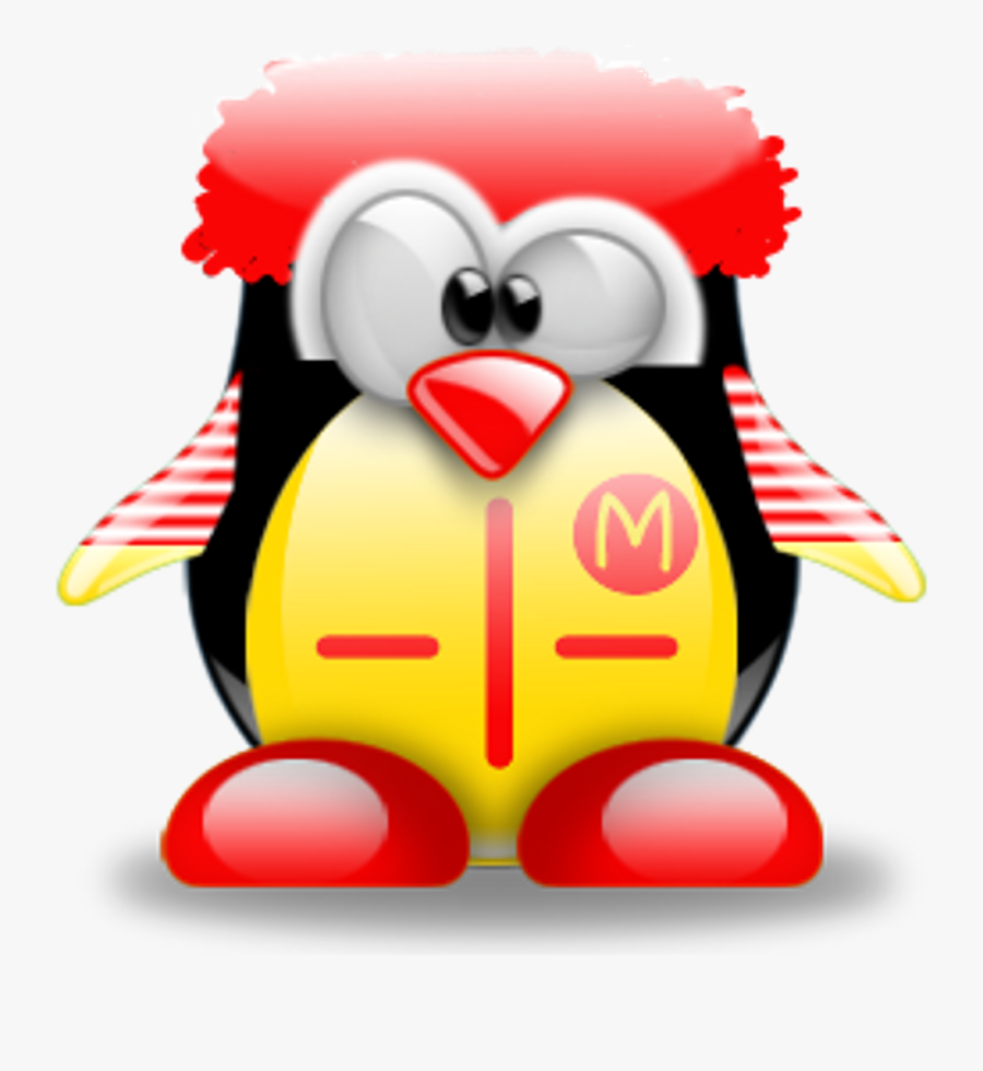 Tux Penguin Ronald Mcdonald Freetoedit - Frozen Penguin Cartoon, Transparent Clipart