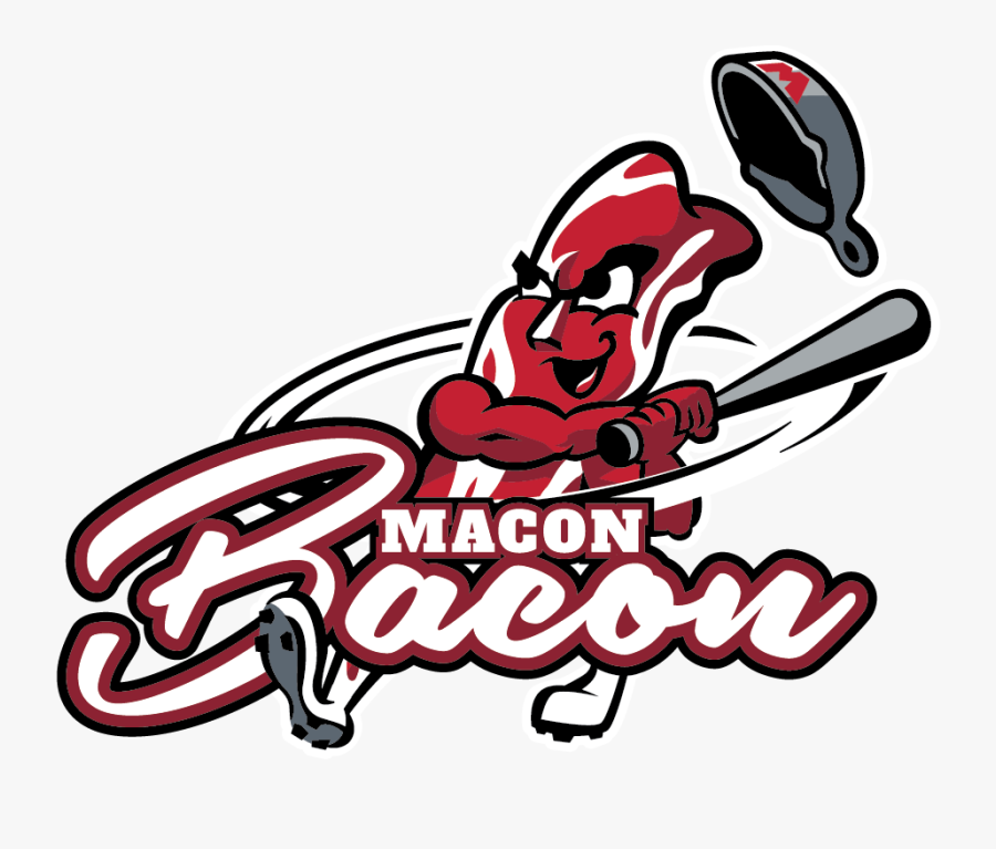 Macon Bacon Baseball Team, Transparent Clipart