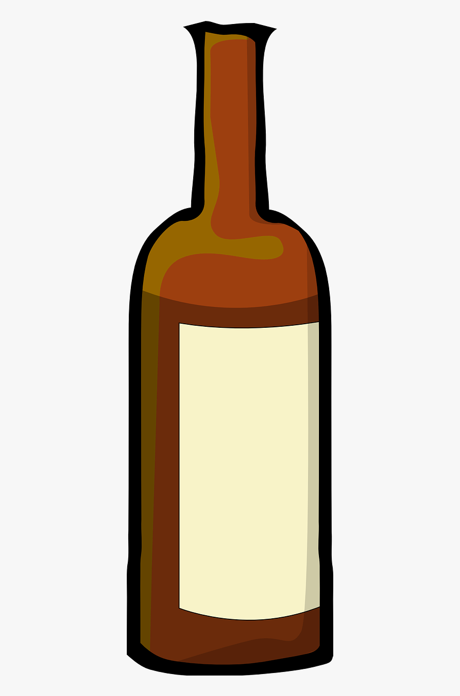 Liquor Bottle Drink Free Picture - Wine Bottle Clip Art, Transparent Clipart