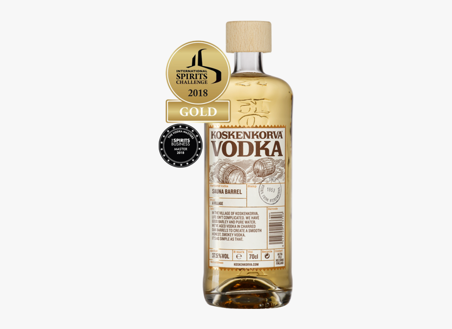 Koskenkorva Sauna Barrel Vodka, Transparent Clipart