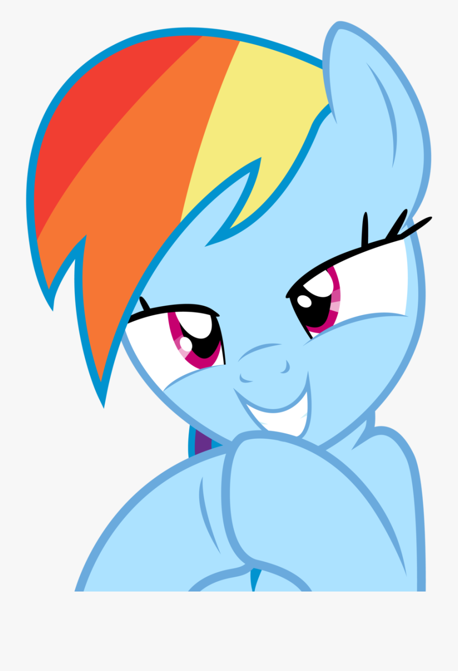 Transparent Rainbow Dash Clipart - Mlp Rainbow Dash Smirk, Transparent Clipart