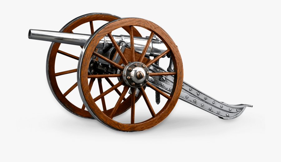 Silver Plate Model Cannon Lighter - Cannon, Transparent Clipart