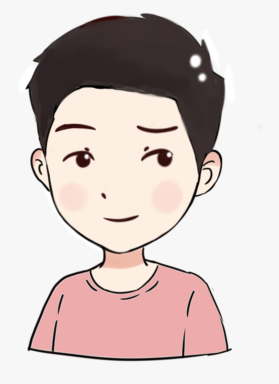 Transparent Smirk Png - Cute Face Boy Cartoon, Transparent Clipart