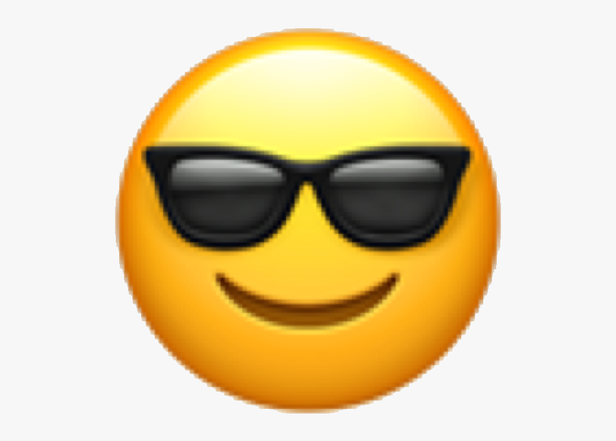 #emoji #emojicon #emote #face #emojiface #likeaboss - Transparent Background Sunglass Emoji, Transparent Clipart