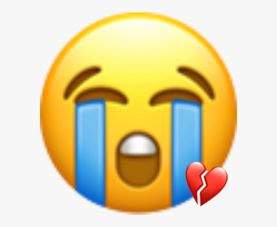 Crying Emoji Clipart Sad - Crying Emoji Ios, Transparent Clipart
